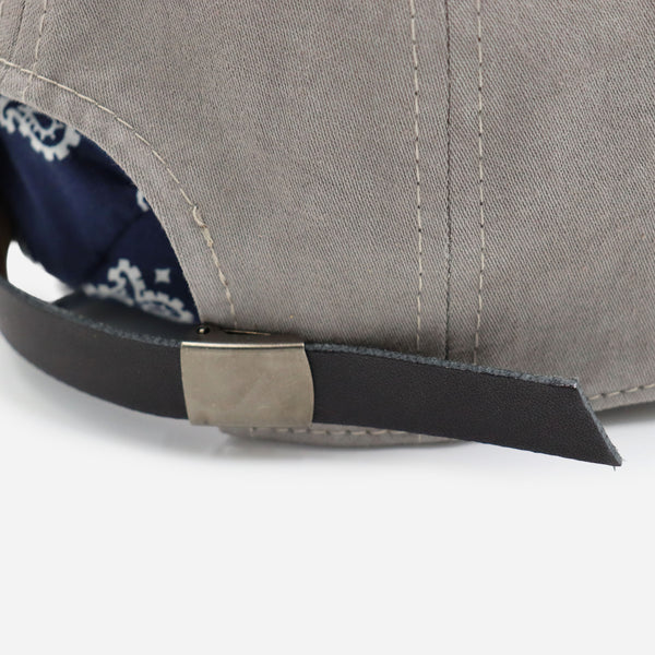 COTTON WASHER CAP - GREY/NAVY