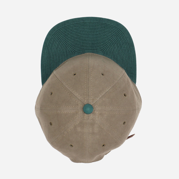 COTTON WASHER CAP - GREY/GREEN