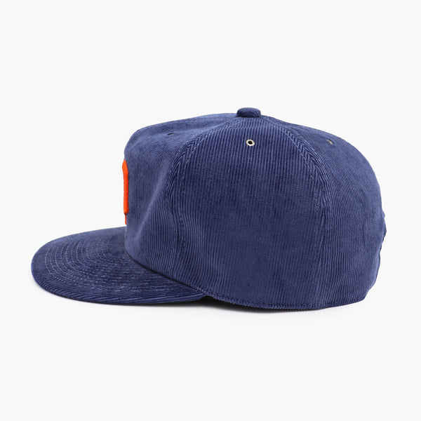 DYED CORDUROY CAP - BLUE