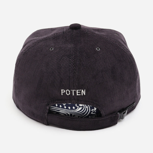 DYED CORDUROY CAP - CHARCOAL