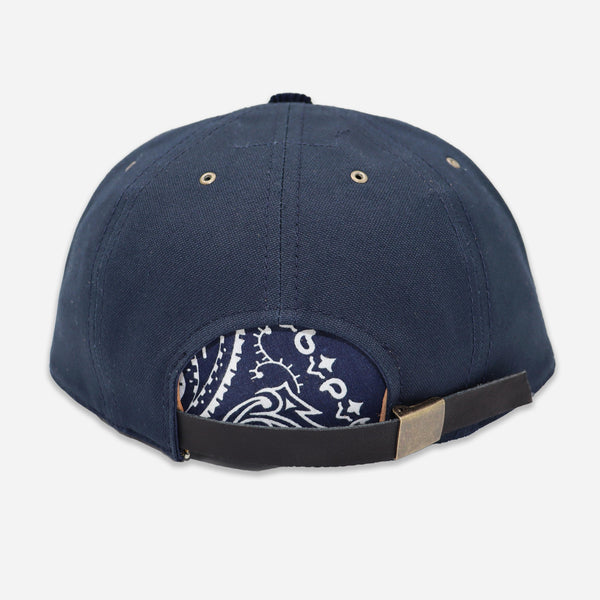 WORK CANVAS/CORD CAP - NAVY