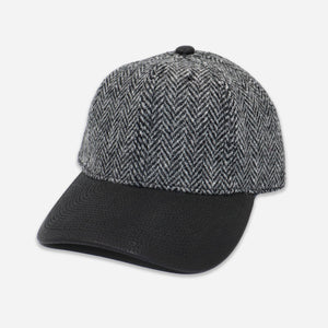 Poten - HARRIS TWEED CAP - GREY -  - Main Front View