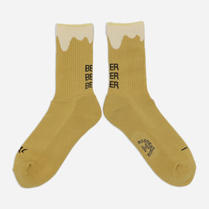 Rostersox - 3 BEER SOCKS - YELLOW -  - Main Front View