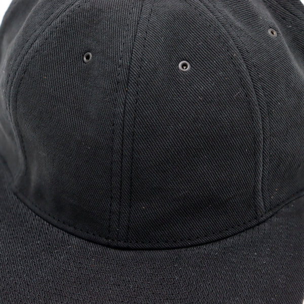 VINTAGE LINEN TWILL CAP - BLACK