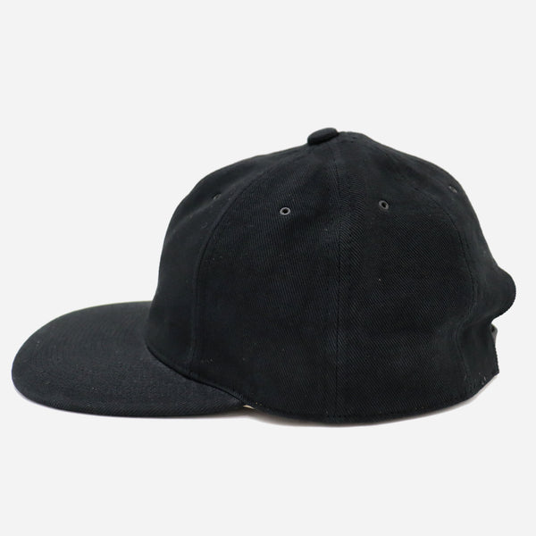 VINTAGE LINEN TWILL CAP - BLACK