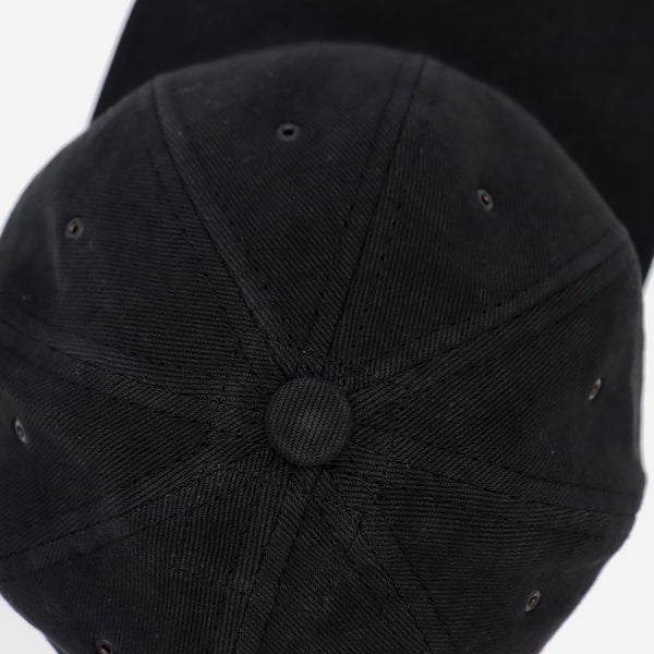 VINTAGE LINEN TWILL CAP - BLACK