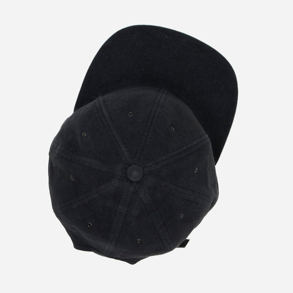 VINTAGE LINEN TWILL CAP - BLACK
