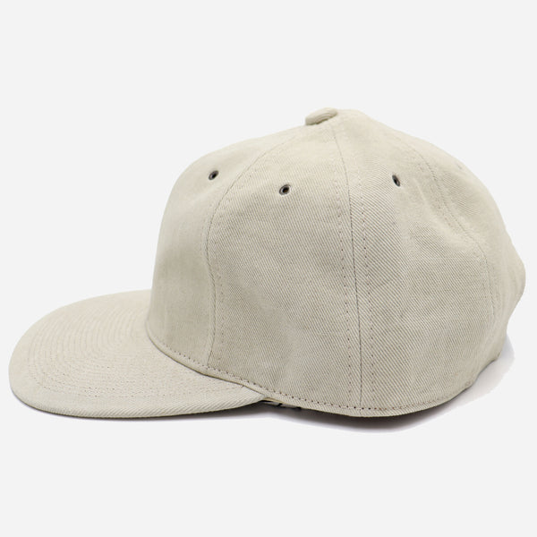 VINTAGE LINEN TWILL CAP - WHITE