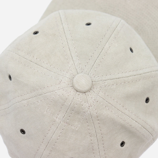 VINTAGE LINEN TWILL CAP - WHITE