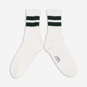 Rostersox - B LINE SOCKS - WHITE/GREEN -  - Main Front View