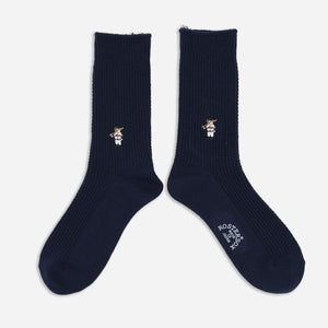 Rostersox - BEAR 84 SOCKS - NAVY -  - Main Front View