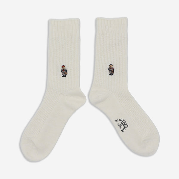 BEAR 84 SOCKS - WHITE