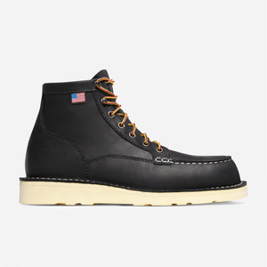 Danner - BULL RUN MOC TOE LEATHER BOOT - BLACK -  - Main Front View