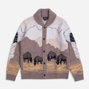 Pendleton - IN THEIR ELEMENT SWEATER - TAN BUFFALO -  - Main Front View