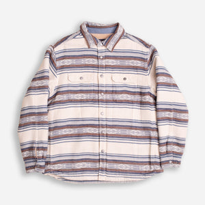 Pendleton EU - BAY CITY SHERPA LINED OVERSHIRT - SALTILLO STRIPE -  - Main Front View