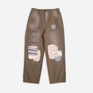 Pendleton - PATCHWORK FATIGUE WORK PANT - OLIVE -  - Main Front View