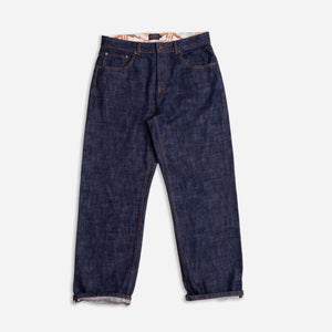 Pendleton - NEEDLEWORK SELVEDGE STRAIGHT CUT DENIM JEANS - INDIGO -  - Main Front View