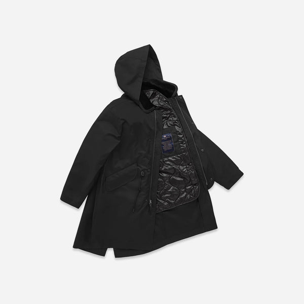 Knickerbocker K.P. Dry-Wax PrimaLoft Fishtail Coat - Black