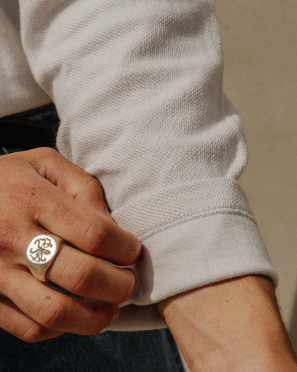 DOUBLE KNIT SWEATER - OFF WHITE