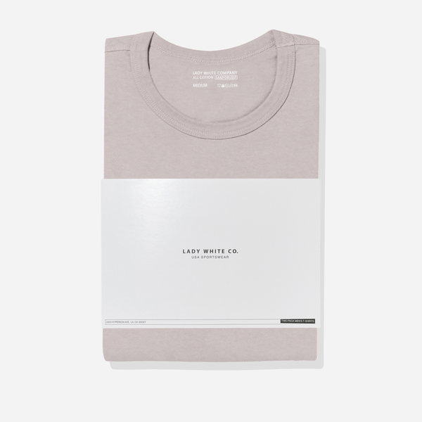 Two Pack Tees - Solid Grey