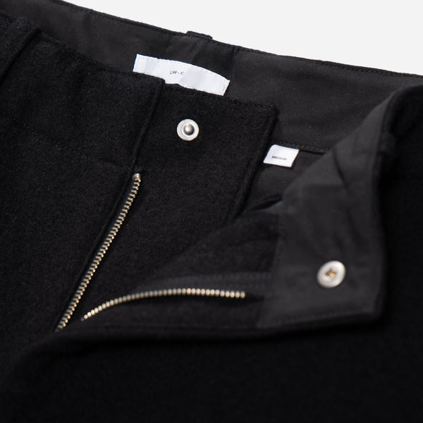 CRATER WOOL TROUSER - BLACK