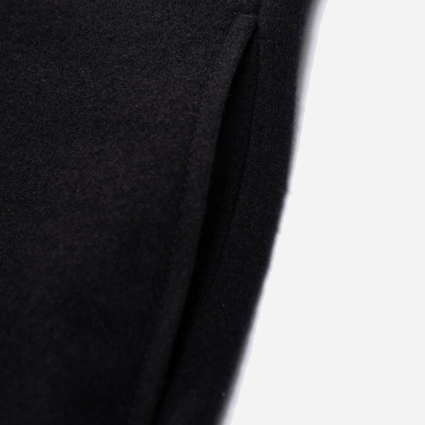 CRATER WOOL TROUSER - BLACK