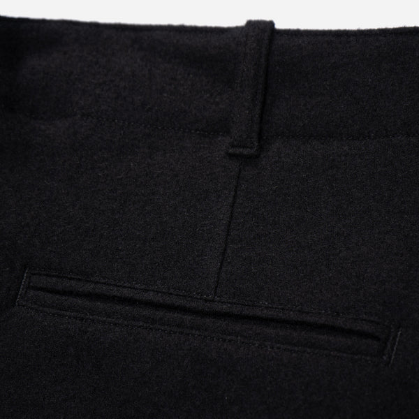 CRATER WOOL TROUSER - BLACK