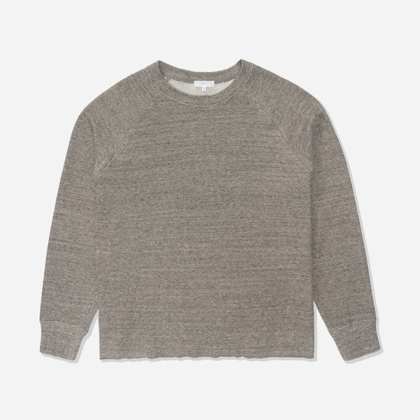 RAGLAN THERMAL L/S T-SHIRT - GREY MELANGE