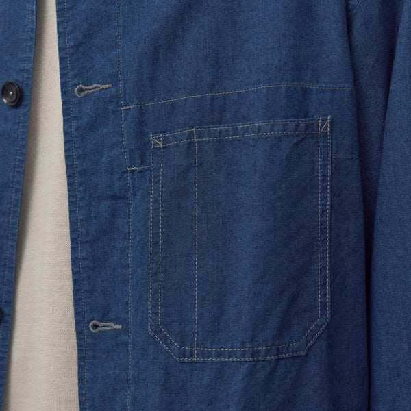 UTILITY WORK JACKET - INDIGO BLUE
