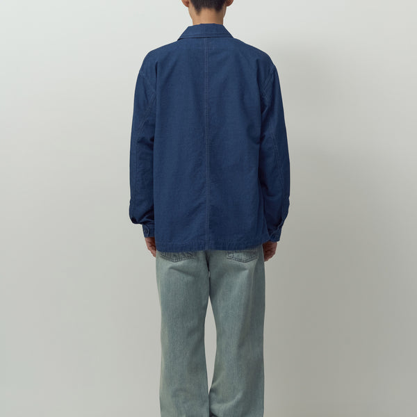 UTILITY WORK JACKET - INDIGO BLUE