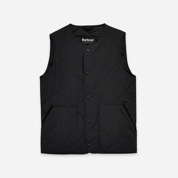 LIDDESDALE QUILTED GILET - BLACK