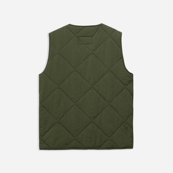 LIDDESDALE QUILTED GILET - OLIVE