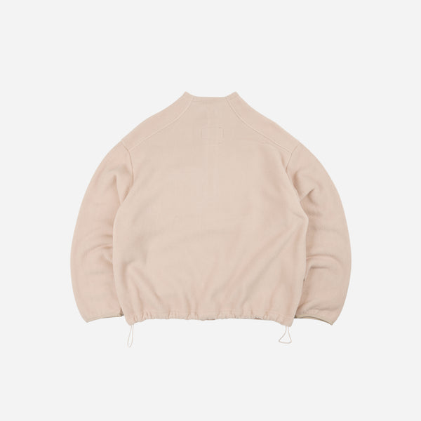Frizmworks Mock Neck Fleece Anorak Parka - Beige
