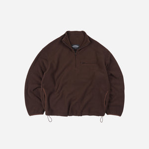 Frizmworks - Frizmworks Mock Neck Fleece Anorak Parka - Brown -  - Main Front View