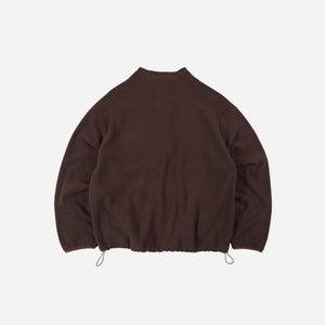 Frizmworks - Frizmworks Mock Neck Fleece Anorak Parka - Brown -  - Alternative View 1
