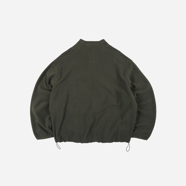 Frizmworks Mock Neck Fleece Anorak Parka - Dark Green