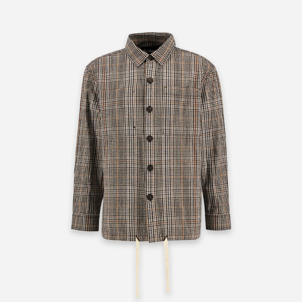 FIFE CHECKED OVERSHIRT - NEUTRAL