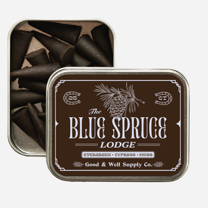 Good and Well Supply Co - Blue Spruce Lodge Incense - 25 Pieces -  - Main Front View