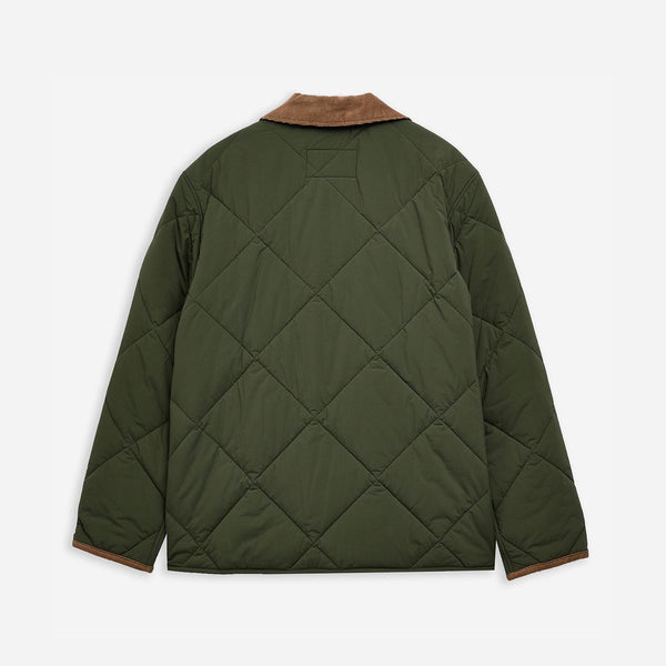 LIDDESDALE SHORT QUILTED JACKET - OLIVE