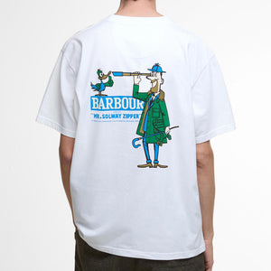 Barbour - MR SOLWAY T-SHIRT - WHITE -  - Alternative View 1