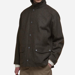 Barbour - BEDALE WOOL JACKET - OLIVE -  - Alternative View 1