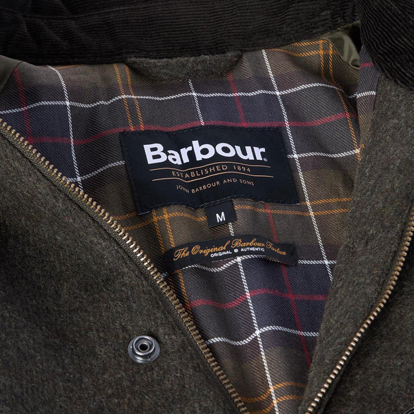 BEDALE WOOL JACKET - OLIVE