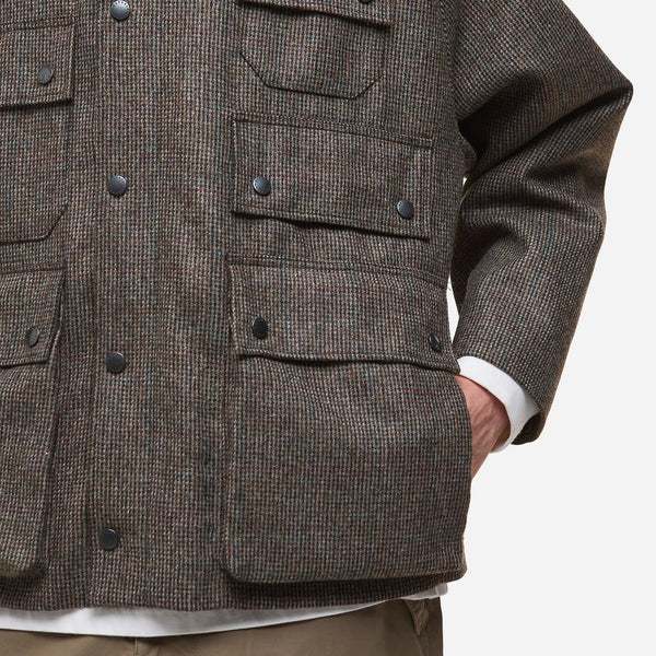 EDITOR WOOL JACKET - OLIVE CHECK