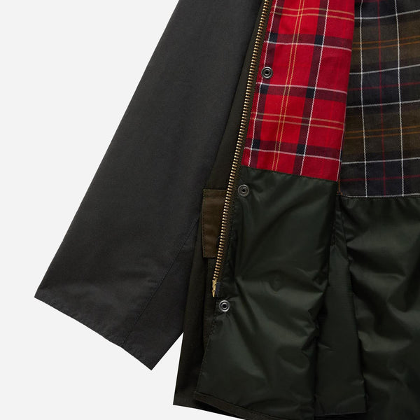 BEDALE PATCHWORK WAX JACKET - SAGE MULTI