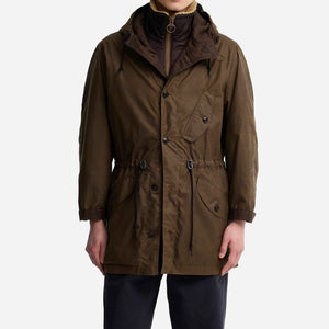 Barbour - Barbour Ursula Waxed Parka Jacket - Barka -  - Alternative View 1
