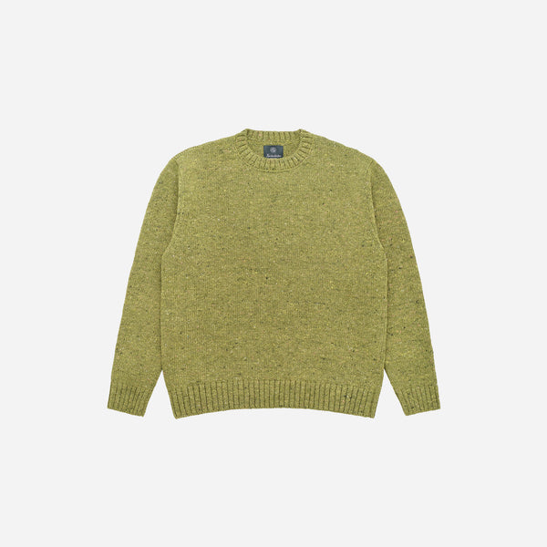 Knickerbocker Moor Alpaca & Merino Tweed Sweater - Sprout