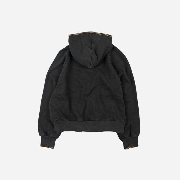 Frizmworks Needle Stitch Pullover Hoody - Black Brown