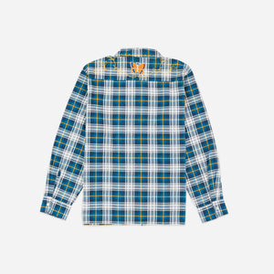 Needles - Needles One-Up Shirt - Printed Flannel Blue -  - Alternative View 1