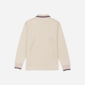 Needles - Needles Regular Collar Long Sleeve Polo - Beige -  - Alternative View 1