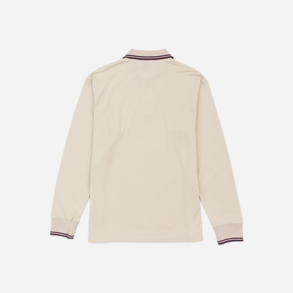Needles Regular Collar Long Sleeve Polo - Beige